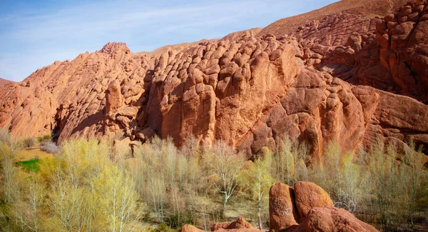Dades Gorgs モロッコの赤い岩石灰岩の指 — ストック写真