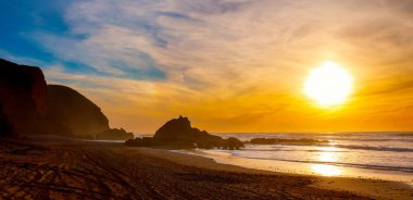 Sahilde gün batımı - Fas