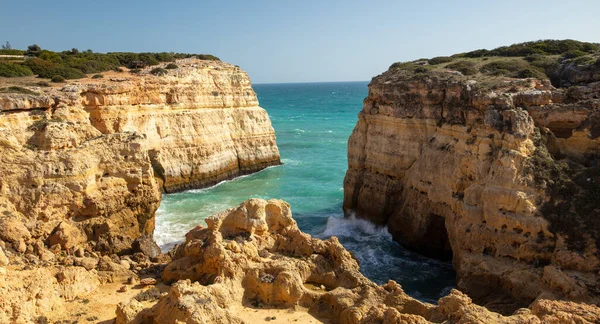 Küstenlandschaft Der Algarve Portugal — Stockfoto