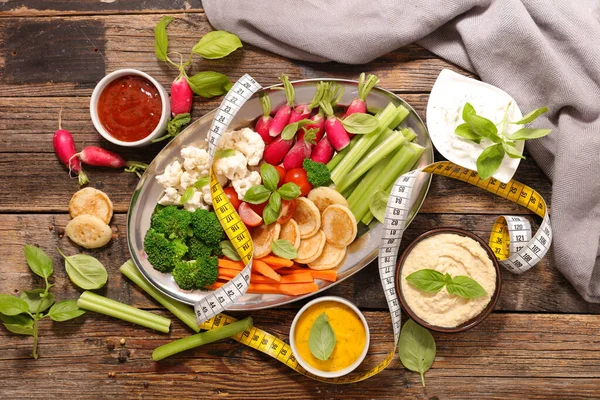 Вегетаріанська Закуска Концепція Здорового Харчування — стокове фото