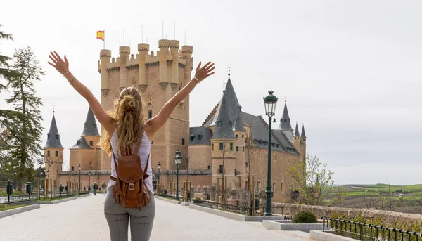 Tourismus Segovia Alcazar Spanien Kastilien Und Leon — Stockfoto