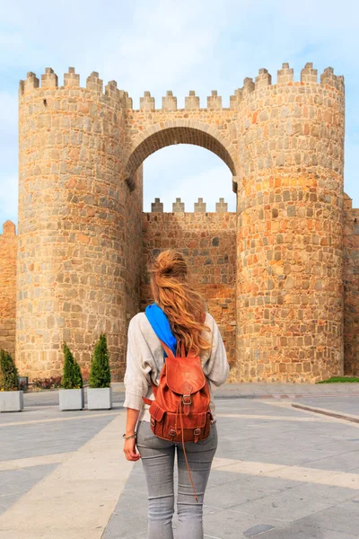 Ciudad Histórica Ávila Con Sus Famosas Murallas Medievales Castilla León —  Fotos de Stock