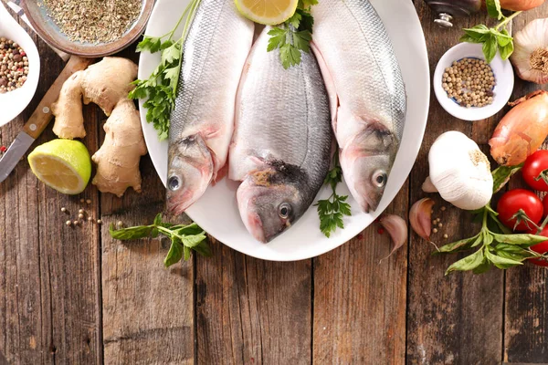 Pește Ingredient Rawdorado — Fotografie, imagine de stoc