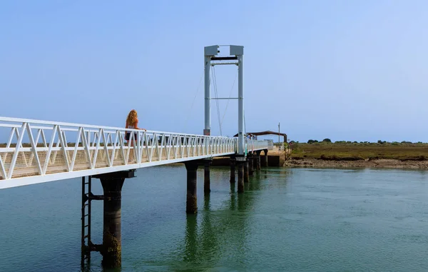 Ponte Ilha Tavira Algarve Portugal — Fotografia de Stock