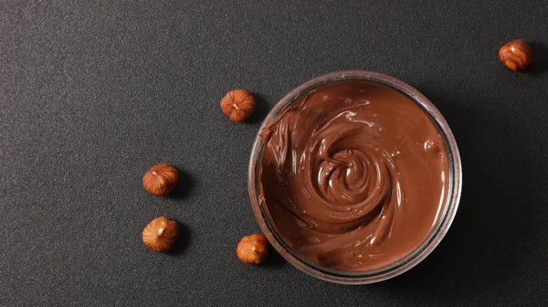 Bowl Chocolate Spread Hazelnut — Stock Photo, Image