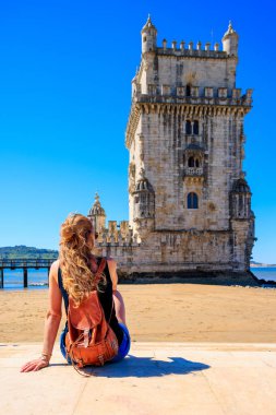 Belem Kulesi Tagus Nehri 'nin kıyısındaki St. Vincent Kulesi, Lizbon, Portekiz Avrupa' da Seyahat 2023