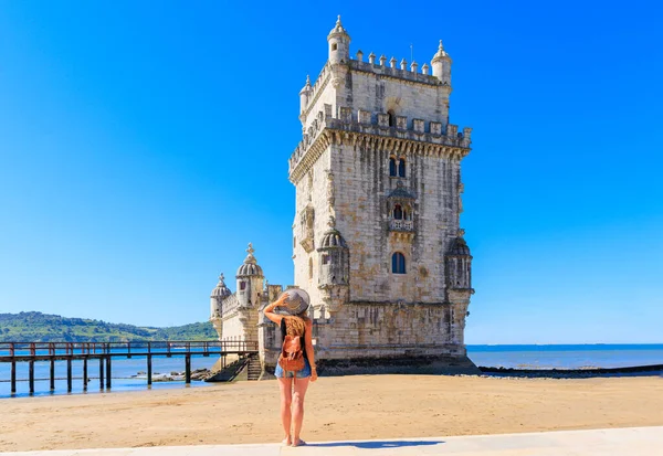 Turm Von Belem Turm Von Vincent Ufer Des Tejo Lissabon — Stockfoto