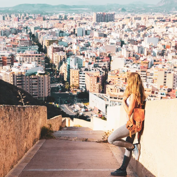 Tourismus Der Stadtlandschaft Von Alicante Spanien Reisen Europa — Stockfoto