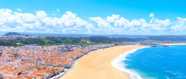 Prachtig Uitzicht Nazare Strand Portugal Leiria Distric — Stockfoto