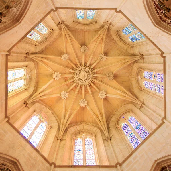 Plafond Arc Monastère Batalha Portugal — Photo