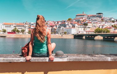 Portekiz 'de turizm - Coimbra şehri manzarası