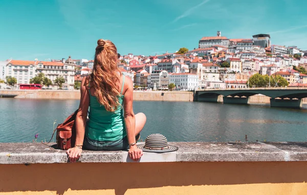 Tourtourismus Portugal Coimbra Stadtlandschaft — Stockfoto