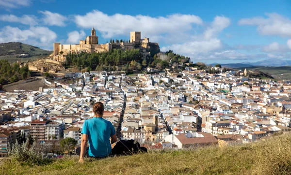 Туризм Андалузькій Білій Сільській Місцевості Alcala Real — стокове фото