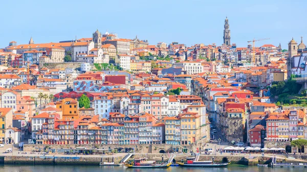 Portugal Old City Skyline Aan Douro River Porto — Stockfoto