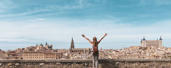 Ausflugstourismus Der Stadt Toledo Spanien — Stockfoto
