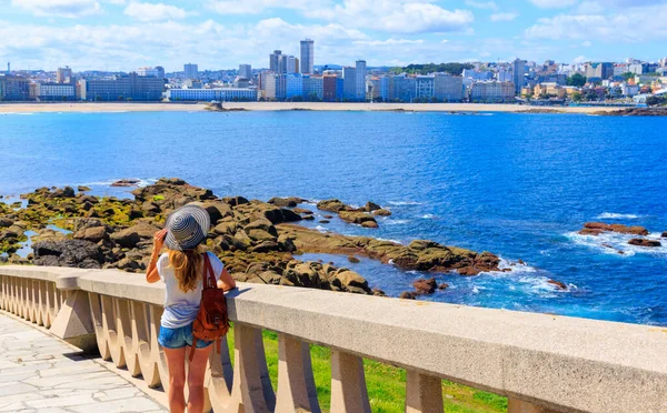 Coruna Stadslandschap Atlantische Oceaan Reizen Spanje Galicië — Stockfoto