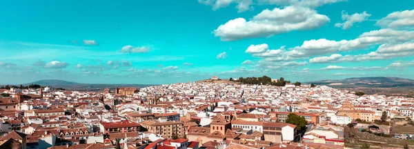 Panoramiczny Widok Miasto Antequera Andaluzja Hiszpanii — Zdjęcie stockowe