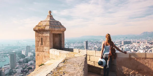 西班牙旅游 西班牙圣塔尔巴城堡 科斯塔布兰卡 — 图库照片