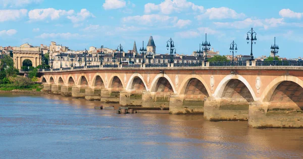 Puente Del Río Burdeos Francia — Foto de Stock