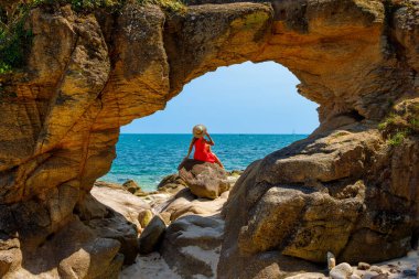 Turizm, tatil beldesi, yaz tatili konsepti
