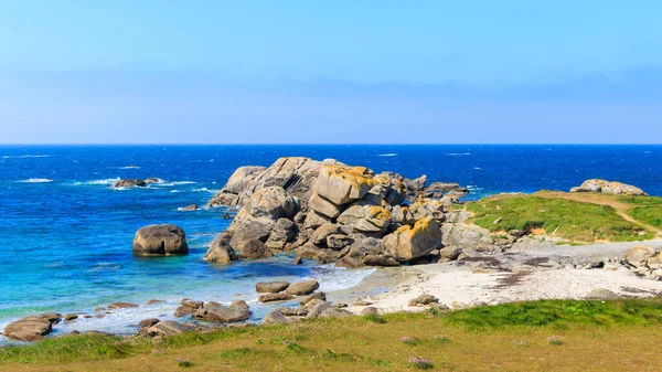 Žulové Pobřeží Bretani Pobřeží Atlantského Oceánu Krásná Pláž Brittany Francii — Stock fotografie