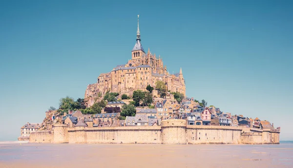 Mont Saint Michel Normandie Στη Γαλλία — Φωτογραφία Αρχείου