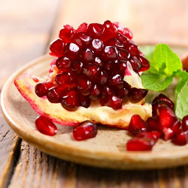 stock image close up on juicy pomegranate