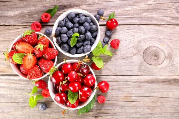 Blueberry Strawberry Cherry Fruit — Stock Photo, Image