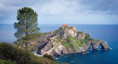 San Juan de Gaztelugatx- İspanya, Bilbao-Country Basque yakınlarındaki