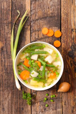 sebze ve sebze çorbası.