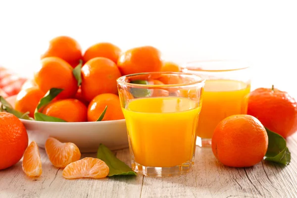 Fresh Mandarin Orange Juice — Stock Photo, Image