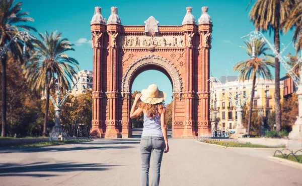 Tour Tourism Barcelona Triumphal Arch City Spain — Stock Photo, Image