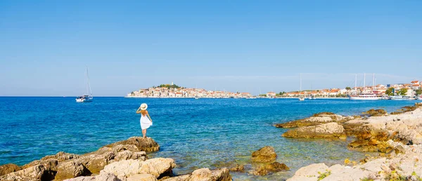 Tour Turizmus Utazás Nyaralás Horvátország Dubrovnik Város Táj Adriai Tenger — Stock Fotó