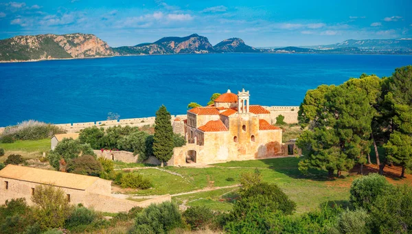 stock image Ancient church of the Pylos castle- Greece, Peloponnese, Messinia