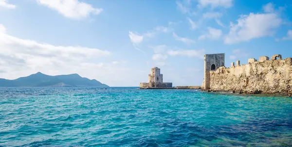 Ausflugstourismus Reisen Europa Griechenland Peloponese Methoni Burg — Stockfoto