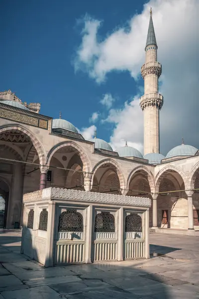 stock image Turkish mosque,  Suleymaniye,  Istanbul in Turkey- Travel, tourism, religion concept