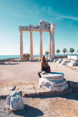 Türkiye 'de Antalya yakınlarındaki eski harabeler