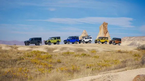 Quad 4X4 Car Safari Jeep Excursion Adventure Funny Activity Cappadocia — Stock Photo, Image