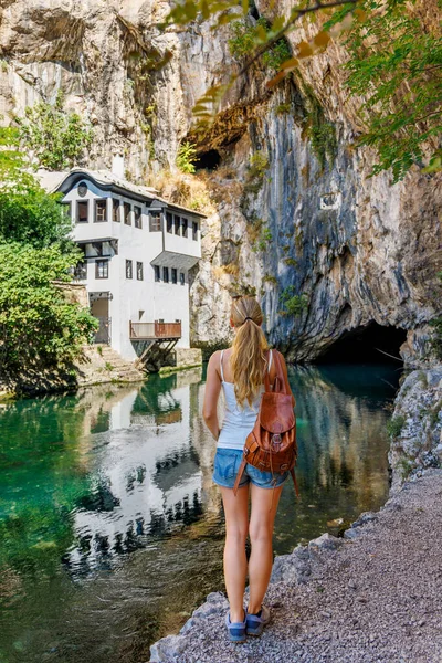 Боснія Герцеговина Будинок Печера Річка — стокове фото