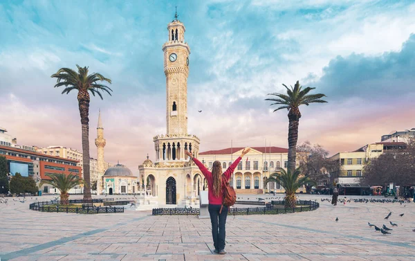 Clocktower Izmir Square Turkey — Stock Photo, Image