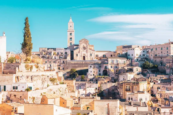 Berühmte Stadt Matera Italien lizenzfreie Stockfotos