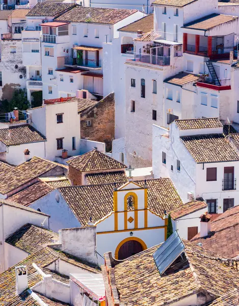 Setenil Las Bodegas Túra Turizmus Tipikus Fehér Falu Spanyolországban Stock Kép