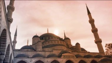 gün batımında Camii-İstanbul