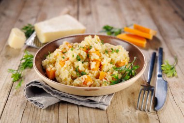 tereyağlı ve kremalı risotto