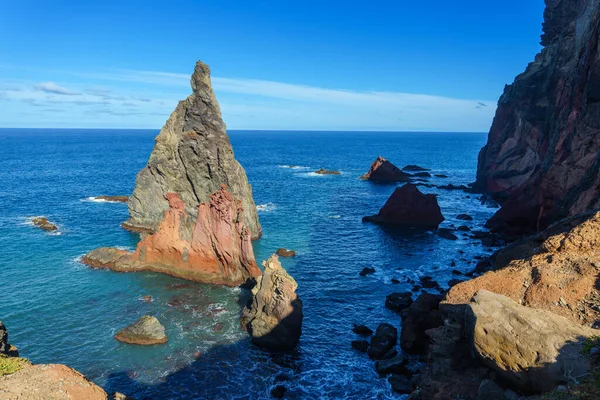 Beautiful Colorful Ocean View Peninsula Sao Lourenco Madeira Stock Image