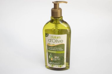 Dalan D'Olive olive liquid soap. Istanbul, Istanbul, Turkey- 01.30.2023.
