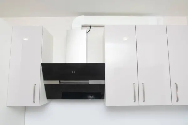 Modern kitchen in elegant house. Hood Supply Air Return - Kitchen Ventilation Systems