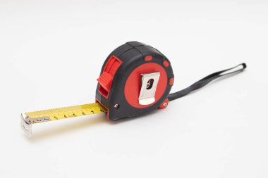 measuring tape measure on a white background