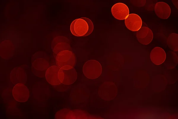 Rött Ljus Abstrakt Bakgrund Färgglada Fokuserade Lampor Suddiga Glödande Ljus — Stockfoto