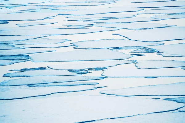Olvadó Jégtáblák Tavon Absztrakt Természeti Háttér Bajkál Szibéria Oroszország Gyönyörű — Stock Fotó